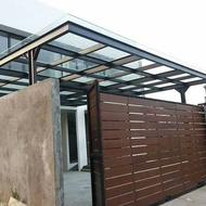 KANOPI ATAP RUMAH KEKINIAN TIPE KACA