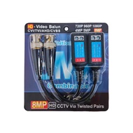 8MP HD CCTV via Twisted Pairs Video Balun