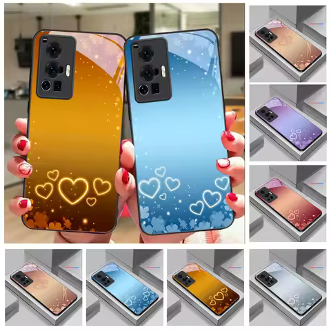 Golden Heart Language For vivo X90 Pro+ X100 X70 X80 X200 Pro mini V29 V23 V30 V25 V40 SE V21 V25E V