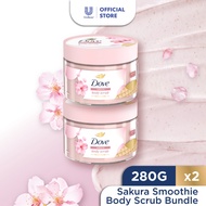 [Bundle of 2] Dove Ice-Cream Body Scrub Sakura 280g