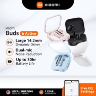 Redmi Buds 6 Active | TWS Earbuds | Dual-Mic Noise Reduction | 30 Hours Battery Life | Bluetooth 5.4