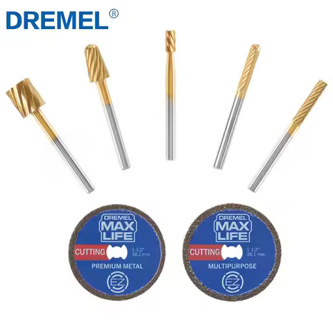 Dremel Max Life Rotary Tool Accessories Set EZ506HP EZ545HP Diamond Cut Wheel and 115HP 117HP 194HP 