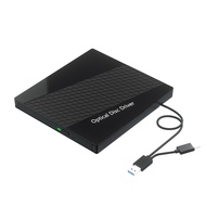 7 in 1 USB 3.0 Type C External CD DVD RW Optical Drive Portable DVD Player Burner Reader USB Hub for