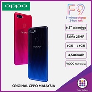 OPPO F9 (NEW) 6GB RAM+128GB ROM 6.3 INCH ORIGINAL 4G MOBILE PHONE STORAGE