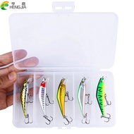 HENGJIA Sinking Casting Minnow 5.2g/6.8cm Fishing Lure Laser Hard Artificial Bait 3D Eyes Tackle