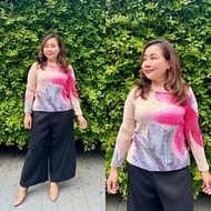 Pleatbynisa A511 เสื้ออัดพลีท เนื้อผ้าPolyester100%