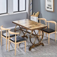Horn Dessert Coffee Milk Tea Dining Table Chair Simple Table Chair Dining Chair Combination Chair Ho