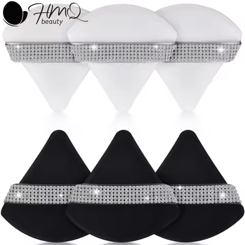 3Pcs Powder Puff Soft Triangle Makeup Puff Velour Cosmetic Foundation Blender Sponge Beauty Makeup S