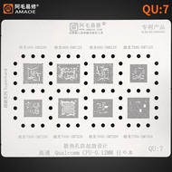 【Trusted】 Amaoe Qu7 For Snapdragon 460-Sm4250/665-Sm6125/662-Sm6115/720g-Sm7125/sm7150/sm7225/sm7350 Repair Tools Ic Reballing Stencil