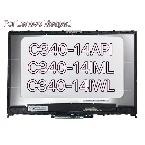 Display LCD Touch Screen Replacement Assembly For Lenovo Ideapad C340-14API C340-14IML C340-14IWL 5D
