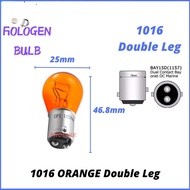 12V 1016 Double 100% Original Halogen Bulb Light Bulb Small Brake Signal Fog Orange Amber