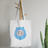 TOTEBAG CANVAS / Totebag Anime GAWR GURA / tote bag GAWR GURA / tas tote bag GAWR GURA / Totebag Ani