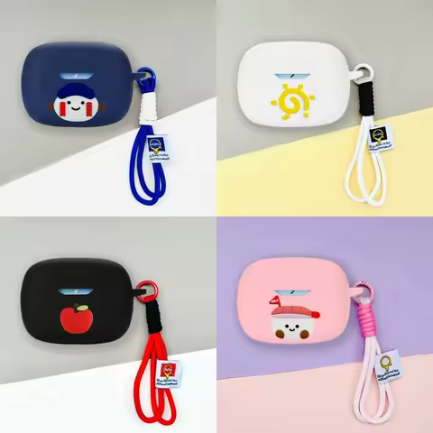 For JBL Wave Beam2 Case JBL VIBE Beam Silicone Soft Case Cute Sushi Frog Lanyard Pendant JBL VIBE200