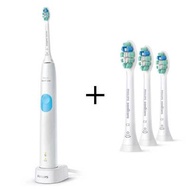 PHILIPS Sonicare 4300 系列 聲波震動牙刷+刷頭 白色 HX6808+HX9023 每滿$500減$80,落單輸入優惠碼:alipay100