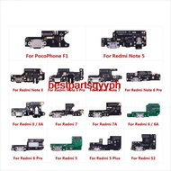 GUY- Charging Port Connector Board Parts Flex Cable Microphone Mic For XiaoMi PocoPhone F1 Redmi Not
