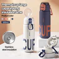 500ml Leisure Travel Style 316SS Stainless Steel Vacuum Flask Thermos Water Bottle