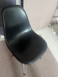 Eames  plastic DSR Black Chair made by Vitra