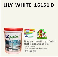 LILY WHITE 16151 D ( 1L or 5L ) KCC PAINT INTERIOR KORETON PRO PROFESSIONAL SERIES INTERIOR EMULSION