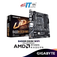 Gigabyte B450M DS3H WIFI Micro ATX (mATX) AMD Motherboard | AMD AM4 Socket