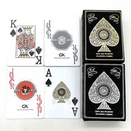 777 888 Plastic Playing Cards CA32 Silk Brand New Material PVC Single-Sided Fine Sand Gold Edge Silv