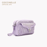 COCCINELLE กระเป๋าสะพายผู้หญิง รุ่น BEAT ECOLEATHER WOVEN CROSSBODY BAG 150201 สี LAVENDER