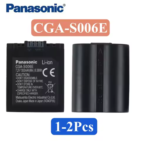 Panasonic Original Battery CGA-S006 S006 for Lumix DMC FZ7 FZ8 FZ18 FZ28 FZ30 FZ35 FZ38 FZ50 CGA-S00