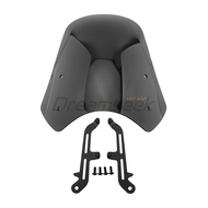 ที่บังลม T100 T120 2001-2017 Thruxton 900 2003-2015รถจักรยานยนต์ฟิล์มกระจกสีดำพลาสติก ABS