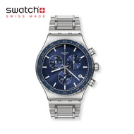 Swatch Irony Chrono COBALT LAGOON YVS496G Stainless Steel Strap Watch
