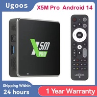 Original Ugoos X5M Pro Smart TV Box Android 14 Amlogic S905x5m 4GB 32GB WiFi BT5.4 1000M HDR CEC RTC