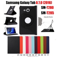 360 Rotating Tablet Case for Samsung Galaxy Tab A 7.0 (2016) Samsung Galaxy Tab J 7.0 SM-T285/T280 SM-T285YD Flip Stand PU Leather Cover
