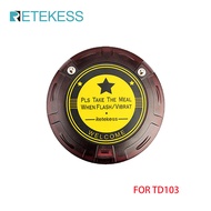 Retekess TD103 เพจเจอร์สำหรับยาว Beepers การโทรแบบไร้สายระบบ Buzzers 10 ชาร์จวิทยุติดตามตัวบนเรือสำห