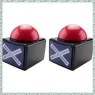 (SZHA) 2PCS Game Answer Buzzer Game Buzzer Alarm Sound Play Button with Light Trivia Quiz Got Talen