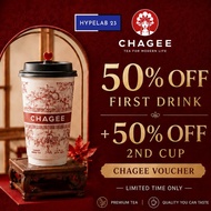 CHAGEE 50% OFF First Drink Discount Promo Voucher - Instant Redemption | Malaysia OTP Use Only 🇲🇾