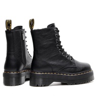 Head LayerJadonThick Bottom8Hole Dr. Martens Boots Female1460Side Zipper Lychee Pattern Ankle Boots Genuine Leather