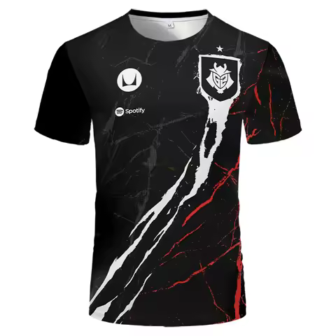 G2 E-Sports Club Team Support Team Uniform 2024 G2 Team Valorant New T-Shirts Unisex Casual Gaming S