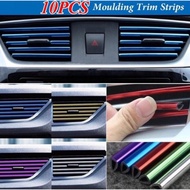 10Pcs 20cm Car Air Conditioner Outlet Decorative U Shape Moulding Trim Strips car accessories bezza axia alza myvi waja