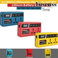 YUSENSS 1Pcs Smart Transformer, Multifunctional Dual Plug Battery Inverter, Household 120W 18v 20v T