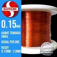 Kawat Tembaga Email 0.15mm SUPREME Per ONS 0.15 mm