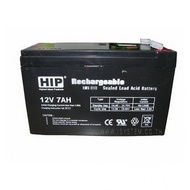HIP Battery 12V 7AH แบตเตอรรี่แห้ง 12V 7AH รับประกันศูนย์ไทย 6 เดือน