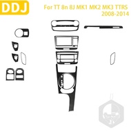 For Audi TT 8n 8J MK1 MK2 MK3 TTRS 2008-2014 Accessories Carbon Fiber Car Interiors Gear CD Door Tri