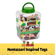 Role Play Animals Discover the Jungle Farm Animals Dinosaur Mega Tub Premium Animals Figurines