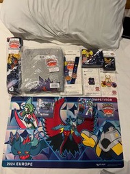 Pokemon EUIC 2024 shop goods/選手卡墊卡套 PTCG nestball 巢穴球