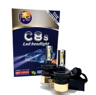 NEW เเพค 2ชิ้น ไฟหน้าLED รุ่น C8S รถยนต์มอเตอร์ไซค์ DC9V-32V 40W 12000LM ไฟตัดหมอกรถยนต์ แสงสีขาว