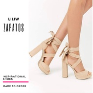LILIW ZAPATOS FASHION PLATFORM GLADIATOR HEELS