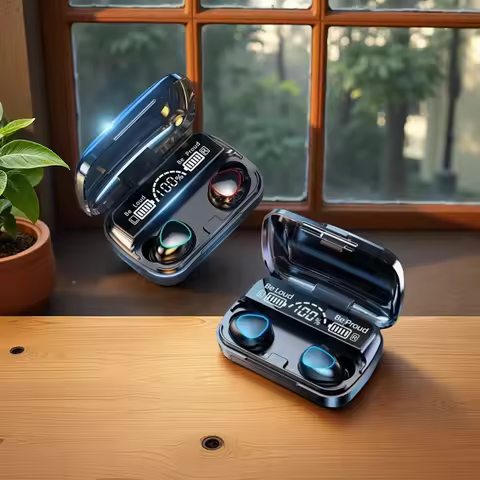 Bluetooth headset M10 hands-free LED Dispay headset Bluetooth HiFi stereo music wireless earplug wat