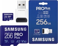 Samsung Micro SD Pro Plus 180MB/s With USB Card Reader Memory Card 256GB (MB-MD256SB)