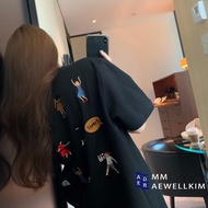 Ace Studios áo phông áo thun nữ croptop baby tee Thể thao hàn quốc Fashion Fashion WTX243048C 240308