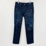 MARITHE FRANCOIS GIRBAUD 牛仔褲/牛仔褲，靛藍色，M 碼，古著。