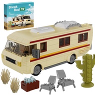 SDRGH Breaking Bad Car RV Vehicle Building Blocks Set Creative House Camper Van 432 Pcs DIY Brick To