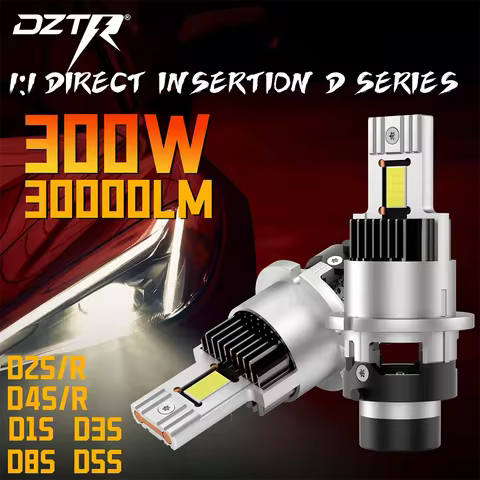 DZTR300W D2S D4S LED Car Headlight bulb HID D1S D3S D5S Canbus D8S D2R D4R Xenon Bulbs Turbo Car Lam